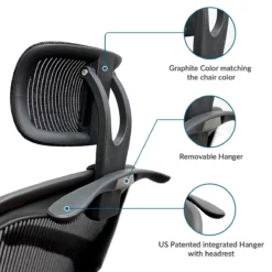 Aeron Chair By Herman Miller - Highly Adjustable - Carbon - Madison Seating -Executive Chairs Sales Aeron Chair by Herman Miller Highly Adjustable Carbon 6