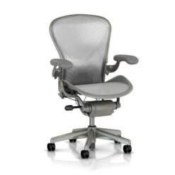 Aeron Fully Loaded Posture Fit - Titanium - By Herman Miller - Madison Seating