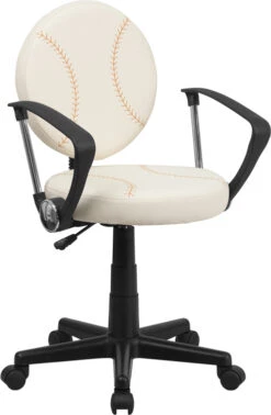 Baseball Swivel Task Chair With Arms - By Flash Furniture - Madison Seating
