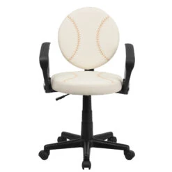 Baseball Swivel Task Chair With Arms - By Flash Furniture - Madison Seating -Executive Chairs Sales Baseball Swivel Task Chair with Arms by Flash Furniture 3