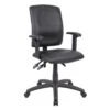 Budget Task Chair With Adjustable Arms With Black CaressoftPlus Upholstery By Boss Office Products - Madison Seating