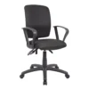 Budget Task Chair With Loop Arms With Black Crepe Fabric Upholstery By Boss Office Products - Madison Seating 1 Budget Task Chair With Loop Arms With Black Crepe Fabric Upholstery By Boss Office Products - Madison Seating -Executive Chairs Sales Budget Task Chair with Loop Arms with Black Crepe Fabric Upholstery by Boss Office Products