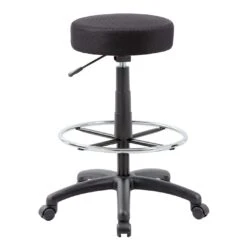 DOT Drafting Stool With Black Mesh Upholstery By Boss Office Products - Madison Seating