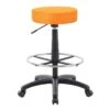 DOT Drafting Stool With Orange Mesh Upholstery By Boss Office Products - Madison Seating -Executive Chairs Sales DOT Drafting Stool with Orange Mesh Upholstery by Boss Office Products