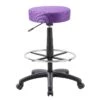 DOT Drafting Stool With Purple Mesh Upholstery By Boss Office Products - Madison Seating