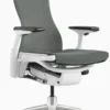 Embody Chair With White Titanium Frame In Feather Grey Fabric By Herman Miller - New/Open Box - Madison Seating -Executive Chairs Sales Embody Chair With White Titanium Frame in Feather Grey Fabric by Herman Miller Main