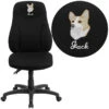 Embroidered High Back Black Fabric Multifunction Ergonomic Swivel Task Chair - By Flash Furniture - Madison Seating 2 Embroidered High Back Black Fabric Multifunction Ergonomic Swivel Task Chair - By Flash Furniture - Madison Seating -Executive Chairs Sales Embroidered High Back Black Fabric Multifunction Ergonomic Swivel Task Chair by Flash Furniture