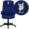 Embroidered High Back Navy Blue Fabric Executive Swivel Chair With Arms - By Flash Furniture - Madison Seating -Executive Chairs Sales Embroidered High Back Navy Blue Fabric Executive Swivel Chair with Arms by Flash Furniture