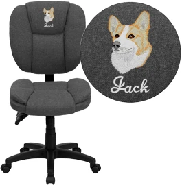 Embroidered Mid-Back Burgundy Fabric Multifunction Ergonomic Swivel Task Chair - By Flash Furniture - Madison Seating 3 Embroidered Mid-Back Burgundy Fabric Multifunction Ergonomic Swivel Task Chair - By Flash Furniture - Madison Seating