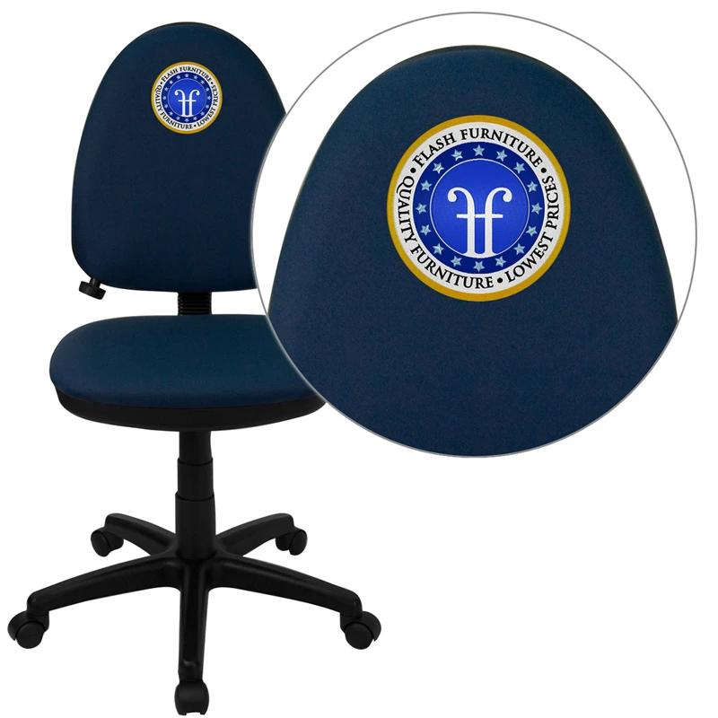 Embroidered Mid-Back Navy Blue Fabric Multifunction Swivel Task Chair With Adjustable Lumbar Support - By Flash Furniture - Madison Seating 3 Embroidered Mid-Back Navy Blue Fabric Multifunction Swivel Task Chair With Adjustable Lumbar Support - By Flash Furniture - Madison Seating