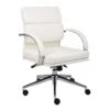 Executive Office Chair With White CaressoftPlus Upholstery By Boss Office Products - Madison Seating -Executive Chairs Sales Executive Office Chair with White CaressoftPlus Upholstery by Boss Office Products