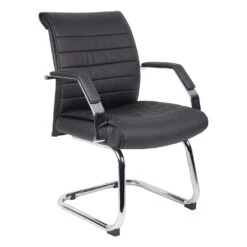 Executive Ribbed Guest Chair By Boss Office Products - Madison Seating