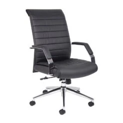 Executive Ribbed Office Chair By Boss Office Products - Madison Seating
