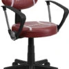 Football Swivel Task Chair With Arms - By Flash Furniture - Madison Seating -Executive Chairs Sales Football Swivel Task Chair with Arms by Flash Furniture