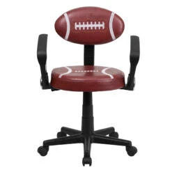 Football Swivel Task Chair With Arms - By Flash Furniture - Madison Seating -Executive Chairs Sales Football Swivel Task Chair with Arms by Flash Furniture 3