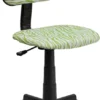 Green And White Zebra Print Swivel Task Chair - By Flash Furniture - Madison Seating -Executive Chairs Sales Green and White Zebra Print Swivel Task Chair by Flash Furniture