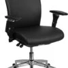 HERCULES Series 24/7 Intensive Use 300 Lb. Rated Black Leather Multifunction Executive Swivel Chair With Seat Slider - By Flash Furniture - Madison Seating -Executive Chairs Sales HERCULES Series 247 Intensive Use 300 lb. Rated Black Leather Multifunction Executive Swivel Chair with Seat Slider by Flash Furniture