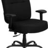 HERCULES Series Big & Tall 400 Lb. Rated Black Fabric Executive Swivel Chair With Adjustable Arms - By Flash Furniture - Madison Seating -Executive Chairs Sales HERCULES Series Big Tall 400 lb. Rated Black Fabric Executive Swivel Chair with Adjustable Arms by Flash Furniture 7