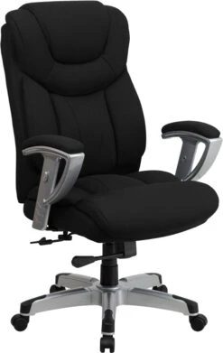 HERCULES Series Big & Tall 400 Lb. Rated Black Fabric Executive Swivel Chair With Adjustable Arms - By Flash Furniture - Madison Seating