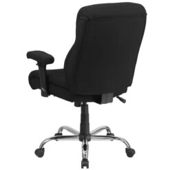 HERCULES Series Big & Tall 400 Lb. Rated Black Fabric Swivel Task Chair With Adjustable Arms - By Flash Furniture - Madison Seating -Executive Chairs Sales HERCULES Series Big Tall 400 lb. Rated Black Fabric Swivel Task Chair with Adjustable Arms by Flash Furniture 2