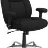 HERCULES Series Big & Tall 400 Lb. Rated Black Fabric Swivel Task Chair With Adjustable Arms - By Flash Furniture - Madison Seating -Executive Chairs Sales HERCULES Series Big Tall 400 lb. Rated Black Fabric Swivel Task Chair with Adjustable Arms by Flash Furniture 4
