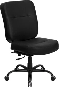 HERCULES Series Big & Tall 400 Lb. Rated Black Leather Executive Swivel Chair - By Flash Furniture - Madison Seating