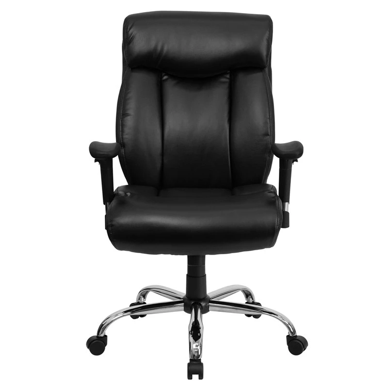 HERCULES Series Big & Tall 400 Lb. Rated Black Leather Executive Swivel Chair With Adjustable Arms - By Flash Furniture - Madison Seating 9 HERCULES Series Big & Tall 400 Lb. Rated Black Leather Executive Swivel Chair With Adjustable Arms - By Flash Furniture - Madison Seating - Image 7