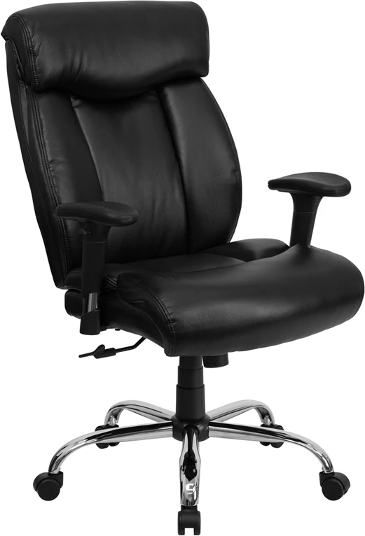 HERCULES Series Big & Tall 400 Lb. Rated Black Leather Executive Swivel Chair With Adjustable Arms - By Flash Furniture - Madison Seating 3 HERCULES Series Big & Tall 400 Lb. Rated Black Leather Executive Swivel Chair With Adjustable Arms - By Flash Furniture - Madison Seating