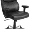 HERCULES Series Big & Tall 400 Lb. Rated Black Leather Swivel Task Chair With Adjustable Arms - By Flash Furniture - Madison Seating -Executive Chairs Sales HERCULES Series Big Tall 400 lb. Rated Black Leather Swivel Task Chair with Adjustable Arms by Flash Furniture