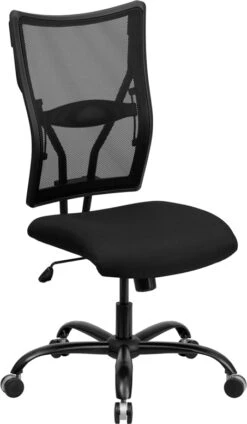 HERCULES Series Big & Tall 400 Lb. Rated Black Mesh Executive Swivel Chair - By Flash Furniture - Madison Seating