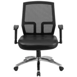HERCULES Series Big & Tall 400 Lb. Rated Black Mesh Mid-Back Executive Swivel Chair With Leather Seat And Arms - By Flash Furniture - Madison Seating 9 HERCULES Series Big & Tall 400 Lb. Rated Black Mesh Mid-Back Executive Swivel Chair With Leather Seat And Arms - By Flash Furniture - Madison Seating -Executive Chairs Sales HERCULES Series Big Tall 400 lb. Rated Black Mesh Mid Back Executive Swivel Chair with Leather Seat and Arms by Flash Furniture 3