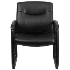 HERCULES Series Big & Tall 500 Lb. Rated Black Leather Executive Side Reception Chair With Sled Base - By Flash Furniture - Madison Seating 9 HERCULES Series Big & Tall 500 Lb. Rated Black Leather Executive Side Reception Chair With Sled Base - By Flash Furniture - Madison Seating -Executive Chairs Sales HERCULES Series Big Tall 500 lb. Rated Black Leather Executive Side Reception Chair with Sled Base by Flash Furniture 3 1