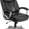 HERCULES Series Big & Tall 500 Lb. Rated Black Leather Executive Swivel Chair With Arms - By Flash Furniture - Madison Seating