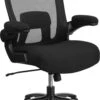 HERCULES Series Big & Tall 500 Lb. Rated Black Mesh Executive Swivel Chair With Fabric Seat And Adjustable Lumbar - By Flash Furniture - Madison Seating -Executive Chairs Sales HERCULES Series Big Tall 500 lb. Rated Black Mesh Executive Swivel Chair with Fabric Seat and Adjustable Lumbar by Flash Furniture