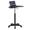 Height Adjustable Mobile Laptop Computer Desk With Black Top - By Flash Furniture - Madison Seating -Executive Chairs Sales Height Adjustable Mobile Laptop Computer Desk with Black Top by Flash Furniture