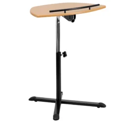 Height Adjustable Natural Laptop Computer Desk - By Flash Furniture - Madison Seating