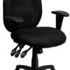 High Back Black Fabric Multifunction Ergonomic Executive Swivel Chair With Adjustable Arms - By Flash Furniture - Madison Seating -Executive Chairs Sales High Back Black Fabric Multifunction Ergonomic Executive Swivel Chair with Adjustable Arms by Flash Furniture