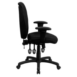 High Back Black Fabric Multifunction Ergonomic Executive Swivel Chair With Adjustable Arms - By Flash Furniture - Madison Seating -Executive Chairs Sales High Back Black Fabric Multifunction Ergonomic Executive Swivel Chair with Adjustable Arms by Flash Furniture 5