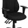 High Back Black Fabric Multifunction Ergonomic Swivel Task Chair With Adjustable Arms - By Flash Furniture - Madison Seating -Executive Chairs Sales High Back Black Fabric Multifunction Ergonomic Swivel Task Chair with Adjustable Arms by Flash Furniture