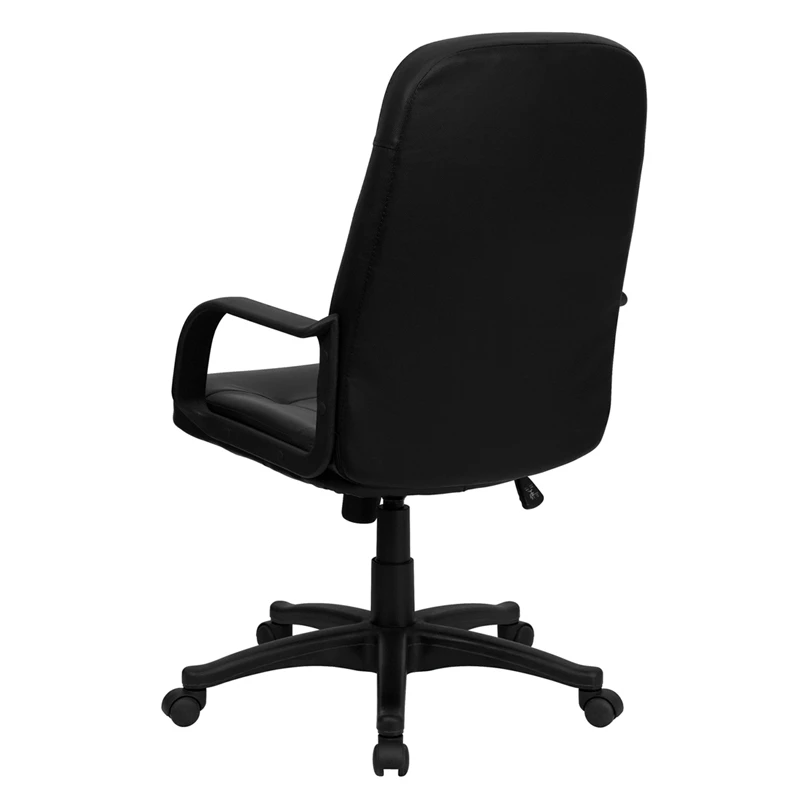 High Back Black Glove Vinyl Executive Swivel Chair With Arms - By Flash Furniture - Madison Seating 7 High Back Black Glove Vinyl Executive Swivel Chair With Arms - By Flash Furniture - Madison Seating - Image 5