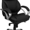 High Back Black Leather Contemporary Executive Swivel Chair - By Flash Furniture - Madison Seating