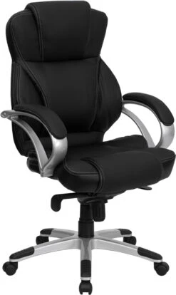 High Back Black Leather Contemporary Executive Swivel Chair - By Flash Furniture - Madison Seating