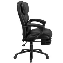 High Back Black Leather Executive Reclining Swivel Chair With Comfort Coil Seat Springs And Arms - By Flash Furniture - Madison Seating -Executive Chairs Sales High Back Black Leather Executive Reclining Swivel Chair with Comfort Coil Seat Springs and Arms by Flash Furniture 1 1