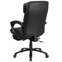 High Back Black Leather Executive Reclining Swivel Chair With Comfort Coil Seat Springs And Arms - By Flash Furniture - Madison Seating -Executive Chairs Sales High Back Black Leather Executive Reclining Swivel Chair with Comfort Coil Seat Springs and Arms by Flash Furniture 2 1