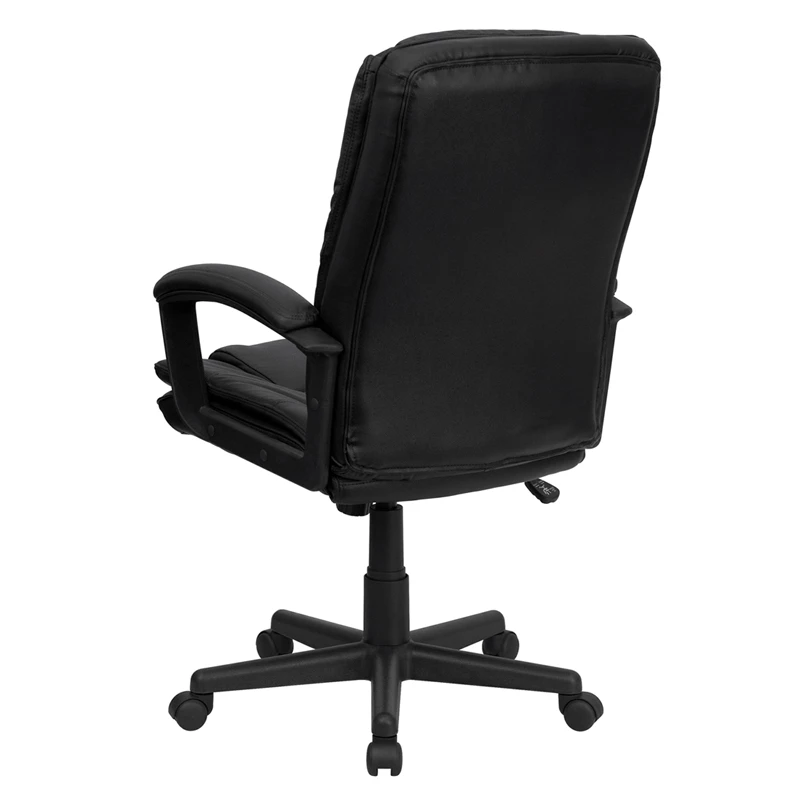 High Back Black Leather Executive Swivel Chair With Arms - By Flash Furniture - Madison Seating 5 High Back Black Leather Executive Swivel Chair With Arms - By Flash Furniture - Madison Seating - Image 3