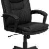 High Back Black Leather Executive Swivel Chair With Arms - By Flash Furniture - Madison Seating -Executive Chairs Sales High Back Black Leather Executive Swivel Chair with Arms by Flash Furniture 7