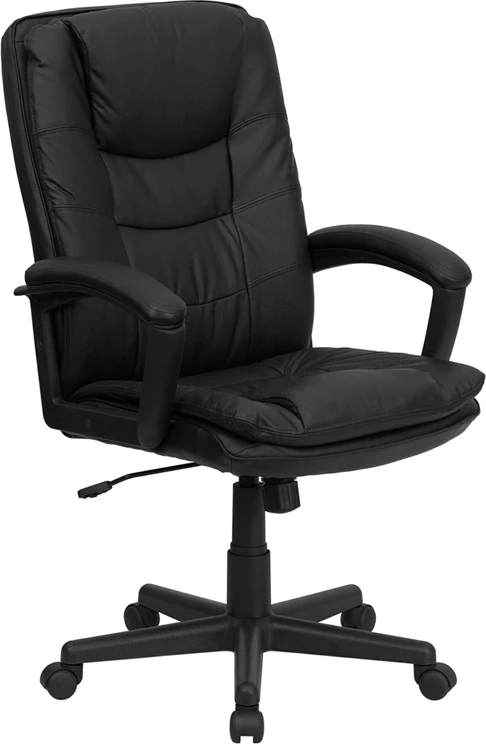 High Back Black Leather Executive Swivel Chair With Arms - By Flash Furniture - Madison Seating 3 High Back Black Leather Executive Swivel Chair With Arms - By Flash Furniture - Madison Seating