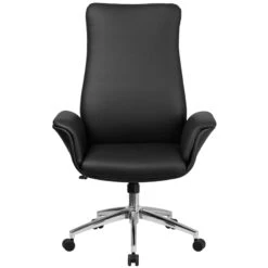 High Back Black Leather Executive Swivel Chair With Flared Arms - By Flash Furniture - Madison Seating 9 High Back Black Leather Executive Swivel Chair With Flared Arms - By Flash Furniture - Madison Seating -Executive Chairs Sales High Back Black Leather Executive Swivel Chair with Flared Arms by Flash Furniture 3