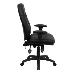 High Back Black Leather Multifunction Executive Swivel Chair With Adjustable Arms - By Flash Furniture - Madison Seating -Executive Chairs Sales High Back Black Leather Multifunction Executive Swivel Chair with Adjustable Arms by Flash Furniture 2