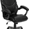 High Back Black Leather Overstuffed Executive Swivel Chair With Arms - By Flash Furniture - Madison Seating 2 High Back Black Leather Overstuffed Executive Swivel Chair With Arms - By Flash Furniture - Madison Seating -Executive Chairs Sales High Back Black Leather Overstuffed Executive Swivel Chair with Arms by Flash Furniture